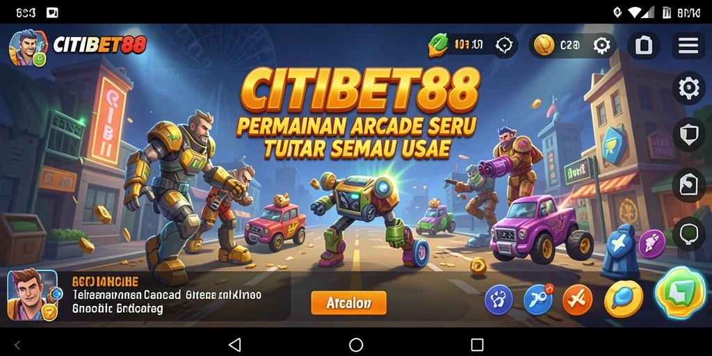 Tampilan antarmuka menarik dari CITIBET88 dengan gameplay Arcade yang dinamis.