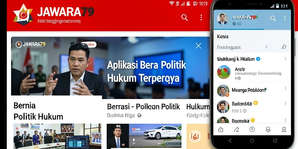 Antarmuka aplikasi JAWARA79 yang modern dan mudah digunakan.
