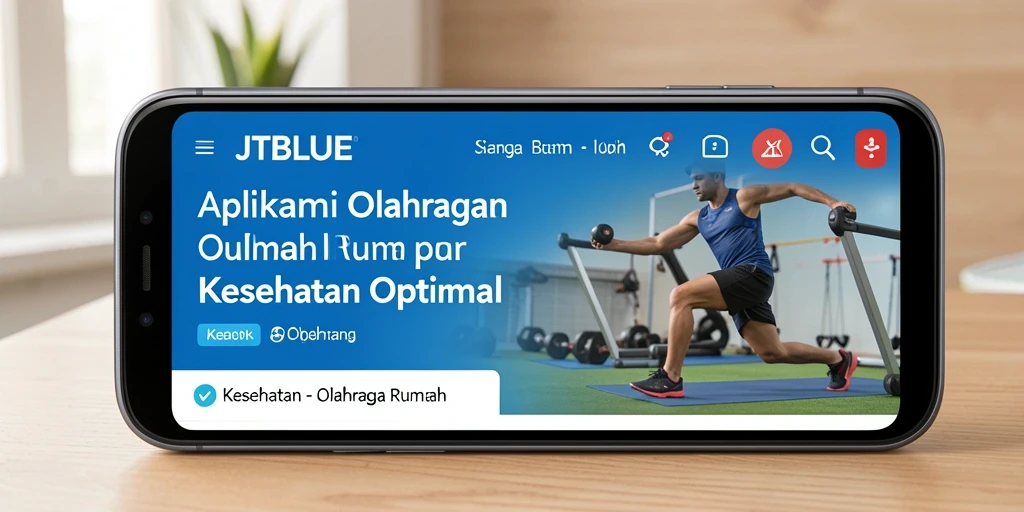 Tampilan antarmuka aplikasi JTBLUE yang user-friendly dan menarik.