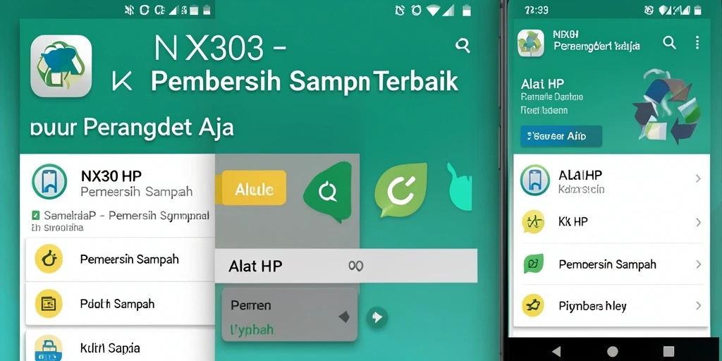 Tampilan antarmuka yang sederhana dan fungsional dari NX303.
