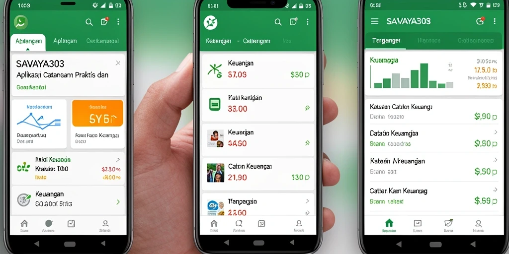 Tampilan antarmuka aplikasi Catatan Keuangan SAVAYA303 yang intuitif.